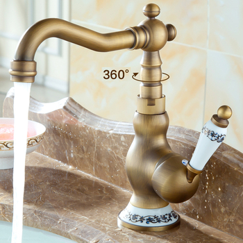 Vario virtuvės maišytuvas, antikinio stiliaus, keraminė kartušė, maišymo kranas, montavimas ant plokštės, atidarymas raktu