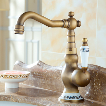 Vario virtuvės maišytuvas, antikinio stiliaus, keraminė kartušė, maišymo kranas, montavimas ant plokštės, atidarymas raktu