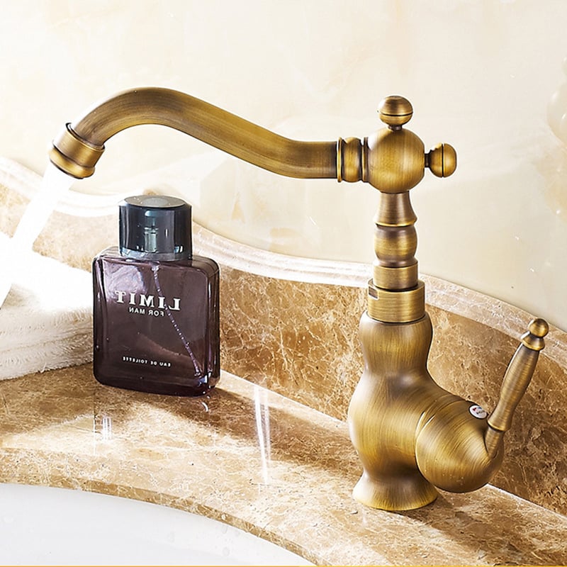 Vario virtuvės maišytuvas, antikinio stiliaus, keraminė kartušė, maišymo kranas, montavimas ant plokštės, atidarymas raktu