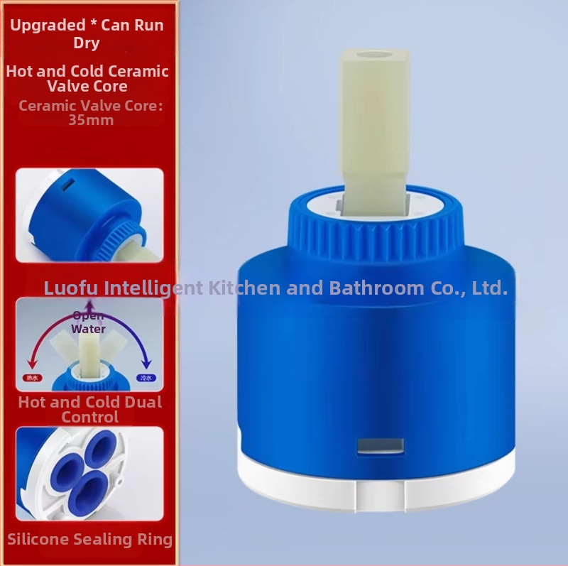 YLF-012 Keramički jedra miješajući ventil za vruću/hladnu vodu – za kuhinju i umivaonik, max. 99°C, 180° okretaj