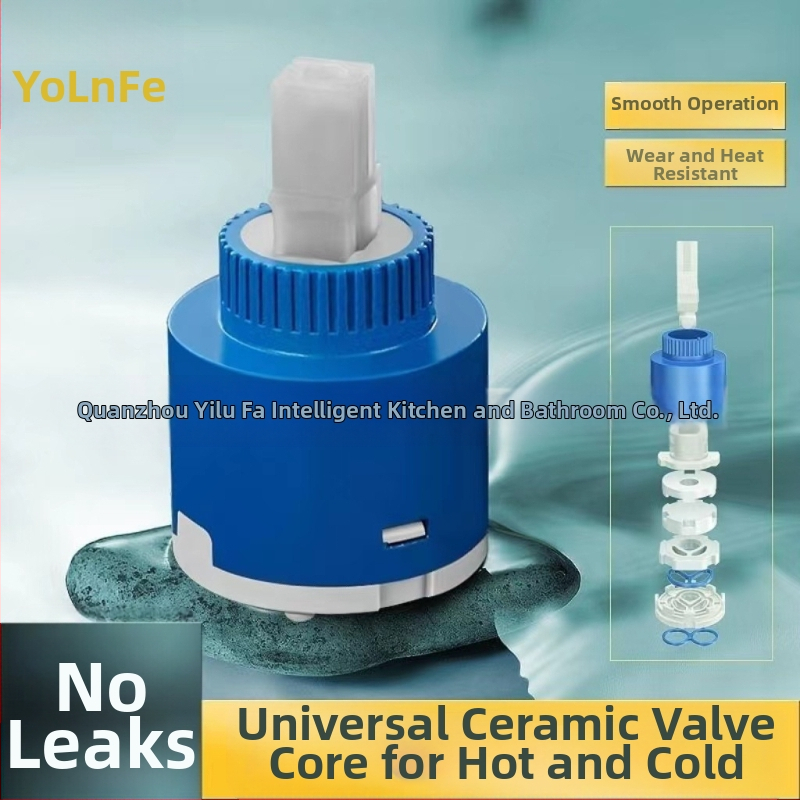 YLF-012 Keramički jedra miješajući ventil za vruću/hladnu vodu – za kuhinju i umivaonik, max. 99°C, 180° okretaj