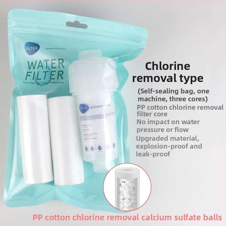 Vandens valymo filtro elemento su PP medvilne, išankstinis filtras, trijų branduolių korpusas