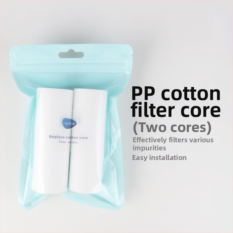 Vandens valymo filtro elemento su PP medvilne, išankstinis filtras, trijų branduolių korpusas