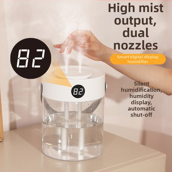 USB maitinamas drėkintuvas, dvi purškimo angos, 2,6–4,0 L talpa, tinka patalpoms iki 10 m², modelis T20