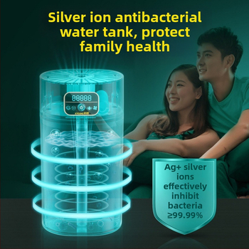 Tylius drėkintuvas su aromaterapija ir neigiamais jonais; vandens bakas 0,5–1 L; daugiau nei 3 rūko išėjimai; tinkamas plotui iki 10 m²; maitinimas sausais baterijomis