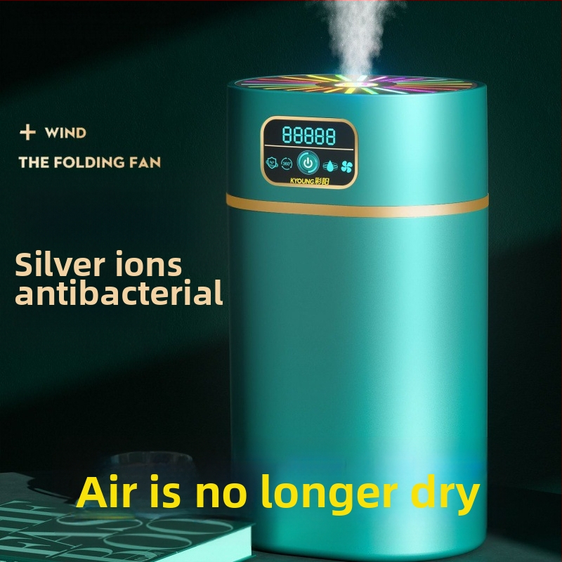 Tylius drėkintuvas su aromaterapija ir neigiamais jonais; vandens bakas 0,5–1 L; daugiau nei 3 rūko išėjimai; tinkamas plotui iki 10 m²; maitinimas sausais baterijomis