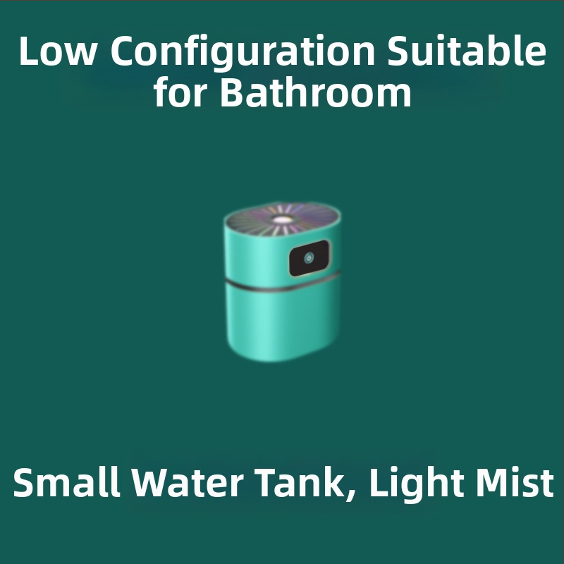 Tylius drėkintuvas su aromaterapija ir neigiamais jonais; vandens bakas 0,5–1 L; daugiau nei 3 rūko išėjimai; tinkamas plotui iki 10 m²; maitinimas sausais baterijomis