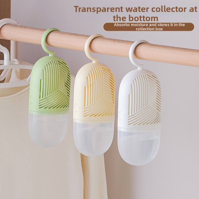 Окачващ се десикант за гардероб с калциев хлорид — влагопоглъщател за стаи и гардероби, кутия 100 бр., тегло 209 g