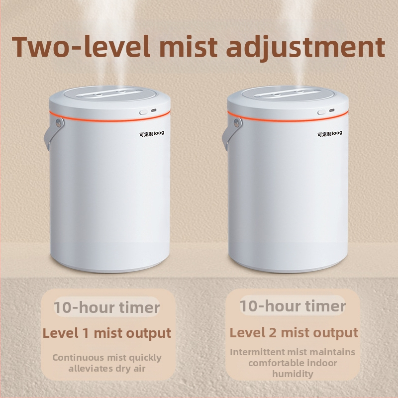 Aromaterapinis drėkintuvas, 2 rūko išėjimai, talpa 2.6-4.0 L, USB maitinimas, tinkamas patalpoms iki 10 m²