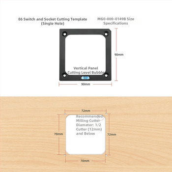 MOKIN 86 καλούπι ανοίγματος υποδοχής διακόπτη για ξυλουργική, ρυθμίσεις 3 οπών και 1 οπής