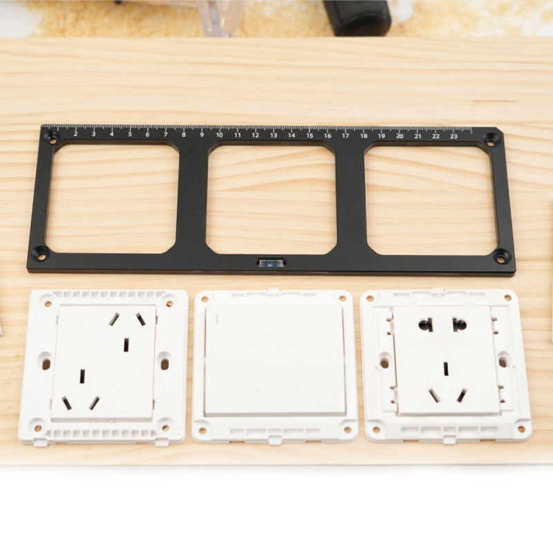 MOKIN 86 Kalup za otvore utičnice i prekidača za drvodjelstvo, konfiguracije 3 otvora i 1 otvar