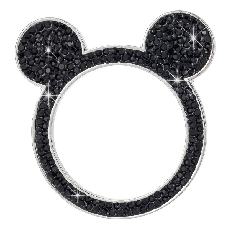 Dekorativni prsten za automobilni gumb za paljenje jednim pritiskom — cinkov spoj + mekana keramika + rhinestone kristali, mogućnost prilagodbe, kompatibilan sa svim cilindrima motora, privatna etiketa