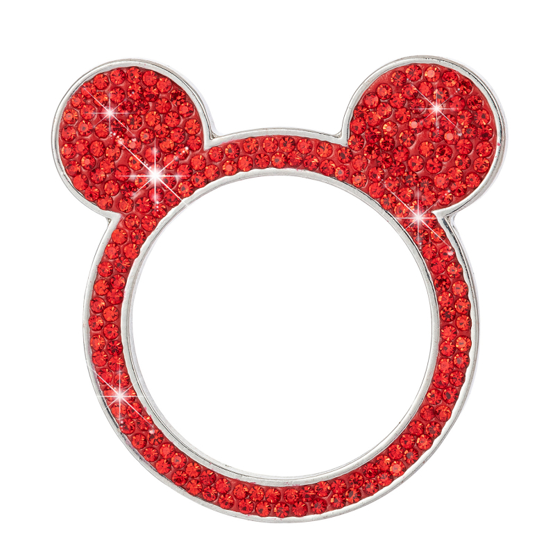 Dekorativni prsten za automobilni gumb za paljenje jednim pritiskom — cinkov spoj + mekana keramika + rhinestone kristali, mogućnost prilagodbe, kompatibilan sa svim cilindrima motora, privatna etiketa