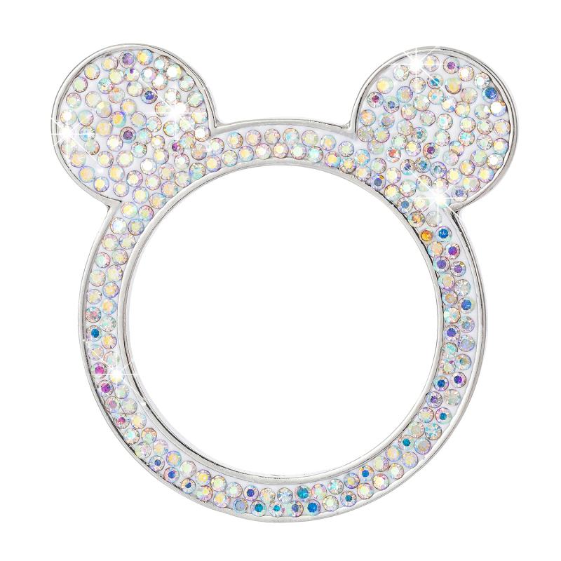 Dekorativni prsten za automobilni gumb za paljenje jednim pritiskom — cinkov spoj + mekana keramika + rhinestone kristali, mogućnost prilagodbe, kompatibilan sa svim cilindrima motora, privatna etiketa