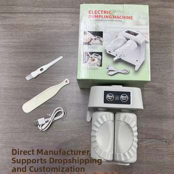 Elektrinė koldūnų gamykla – namų naudojimui, visiškai automatinė, kompaktiška spauda ir formos virtuvei