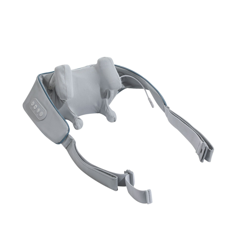 Massager za vrat i ramena s infracrvenom fizioterapijom, 6 masažnih glava, punjivi, model A6688, 3 brzine