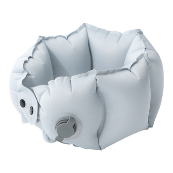 Надуваема U-образна възглавница за шия с помпа; Модел: дълга възглавница с помпа; Материал: Milk Silk; Стил: модерен и минималистичен; Подходяща за възрастни