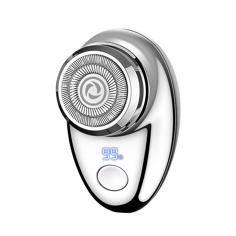 FH061-2 Φορητός ηλεκτρικός ξυριστήρας με 1 περιστρεφόμενη κεφαλή, LED οθόνη, αποσπώμενη πλενόμενη κεφαλή, ενσωματωμένη μπαταρία, αυτονομία 40 λεπτών