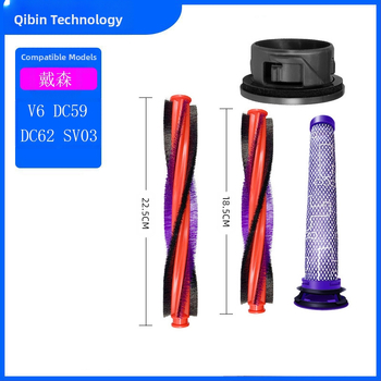 Dyson V6 elektriskā suka galva ar ruļļveida gala filtrā – saderīga ar DC62 SV03 DC59, paredzēta mājas lietošanai, platība 101–150 m²