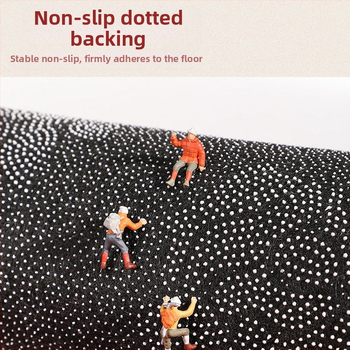 Μπάνιο χαλάκι δαπέδου Shanda, φλανελ ύφασμα, τετράγωνο σχήμα, σκανδιναβικό στυλ