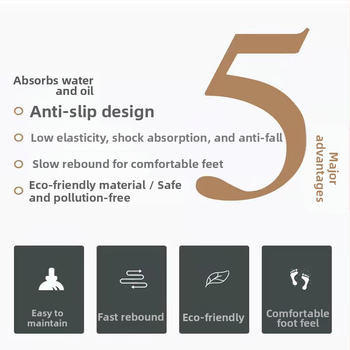 Μπάνιο χαλάκι δαπέδου Shanda, φλανελ ύφασμα, τετράγωνο σχήμα, σκανδιναβικό στυλ