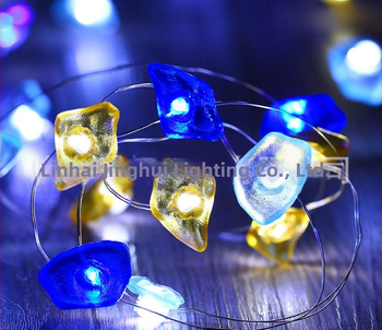 Λαμπά με χαλκού σύρμα για διακόσμηση — 20 LED, IP43, τροφοδοσία με θήκη μπαταριών, θερμοκρασία χρώματος 20000K