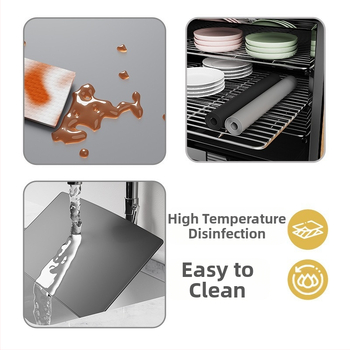 Kavos aparato silikoninis kilimėlis, stačiakampio formos, šiuolaikiško minimalistinio stiliaus, šiluminė izoliacija, pristatytas 2024 m. rugpjūčio