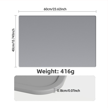 Kavos aparato silikoninis kilimėlis, stačiakampio formos, šiuolaikiško minimalistinio stiliaus, šiluminė izoliacija, pristatytas 2024 m. rugpjūčio