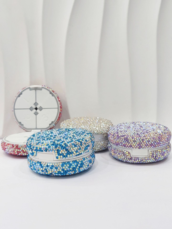 Prilagodljiva kutija za lijekove s kapacitetom za 7 dana, prijenosna zatvorena kutija za tablete, dvostruki sloj rezač tableta