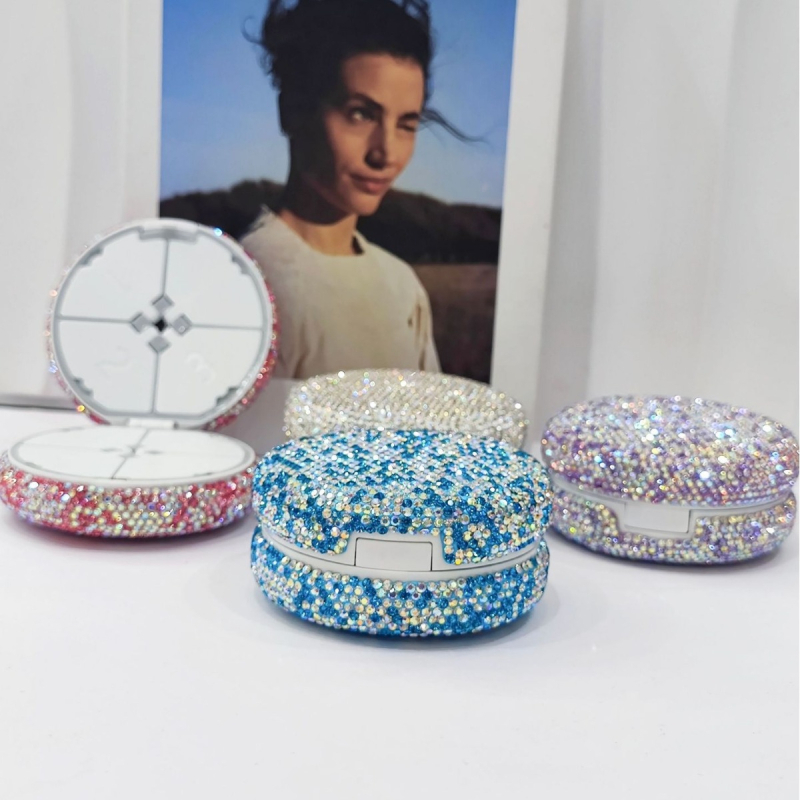 Prilagodljiva kutija za lijekove s kapacitetom za 7 dana, prijenosna zatvorena kutija za tablete, dvostruki sloj rezač tableta