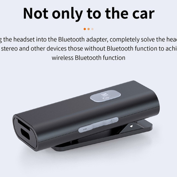 Bluetooth Hands-free за автомобил с ABS корпус, монтаж в слънчев визьор, съвместим с всички мобилни телефони