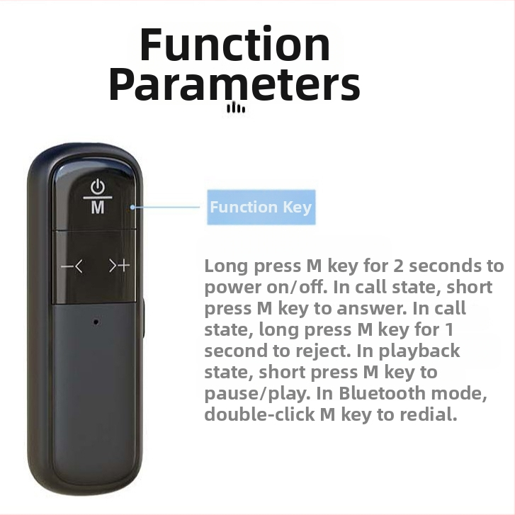 Bluetooth Hands-free за автомобил с ABS корпус, монтаж в слънчев визьор, съвместим с всички мобилни телефони