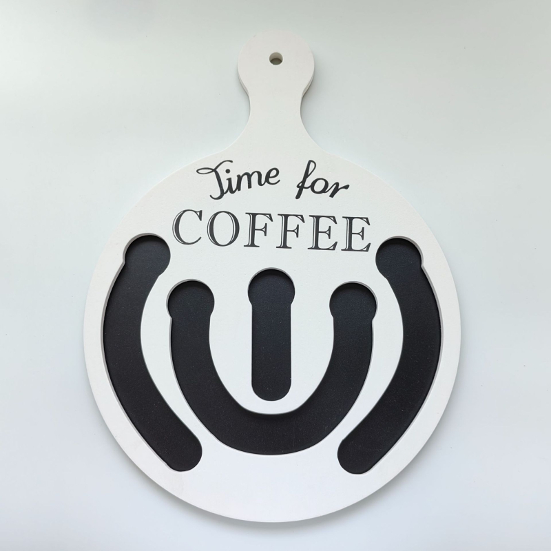 Tianzhi Κυκλικό ξύλινο κρεμαστό αποθήκευσης καψουλών καφέ με λαβή