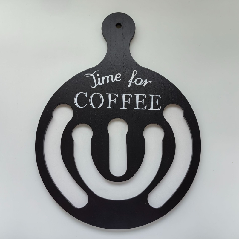 Tianzhi Κυκλικό ξύλινο κρεμαστό αποθήκευσης καψουλών καφέ με λαβή