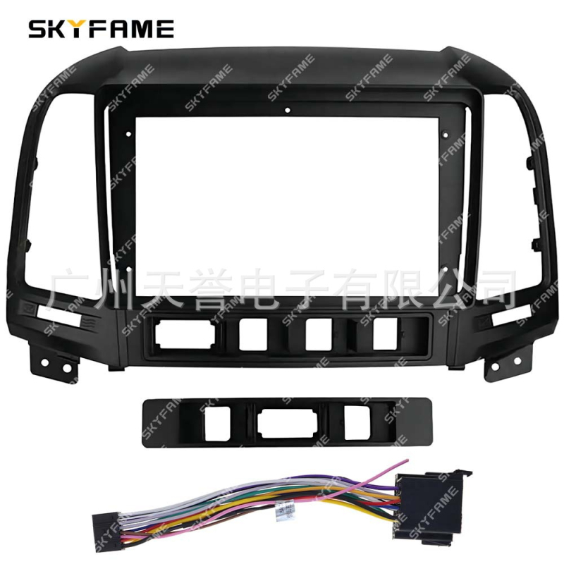 Android didelio ekrano rėmas Hyundai Santa Fe 2006-2012 – SKYFAME, plastikinė konstrukcija, 12V