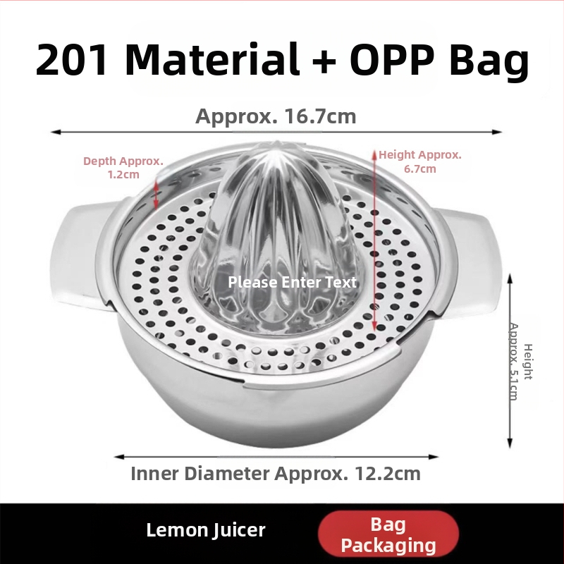 Rankinė sulčiaspaudė iš nerūdijančio plieno, daugiafunkcinė, su spaudintu logotipu, prekinis ženklas Refining