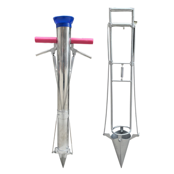 Daigų persodinimo kastuvas — universali priemonė persodinti daigus, kūnas iš aukšto anglies plieno, rankena iš plieno, modelis BD-ZY002