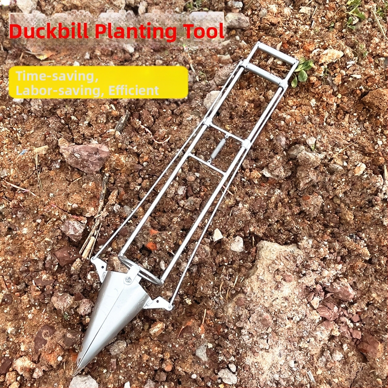 Лопата за разсаждане на разсади — универсален транспланатор за разсади, високовъглеродна стомана, стоманена дръжка, модел BD-ZY002