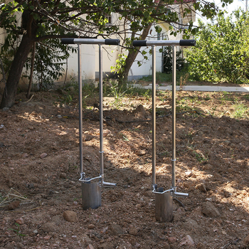 Σετ εργαλείων μεταφύτευσης σπορόφυτων, 3 τεμάχια, ανοξείδωτο ατσάλι, Kyushu Garden, για γεωργικές καλλιέργειες