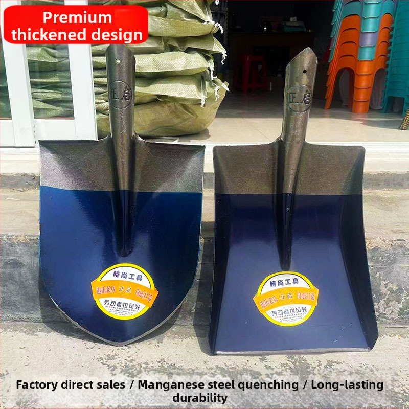 Kvadratinės kastuvo galvos, aukštos anglies plienas, medinis kotas, kastuvo galvos svoris 1,9 kg, žemės ūkiui