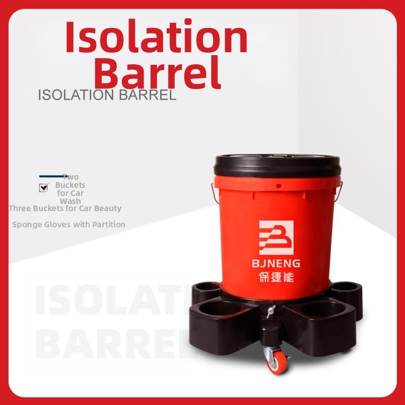 Divu kannu auto mazgāšanas komplekts ar vāku, izgatavots no rūpnieciska cieta plastika, pārnēsājams, modelis LTS001, ar smilšu filtrēšanas režģi