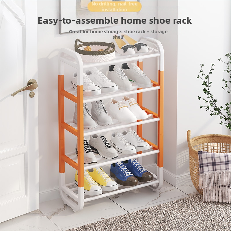 Ράφι παπουτσιών σε σχήμα Ι, πέντε επίπεδα, DIY συναρμολόγηση, υλικό: πλαστικό και σίδερο, μοντέρνο μινιμαλιστικό στυλ, μάρκα Yale