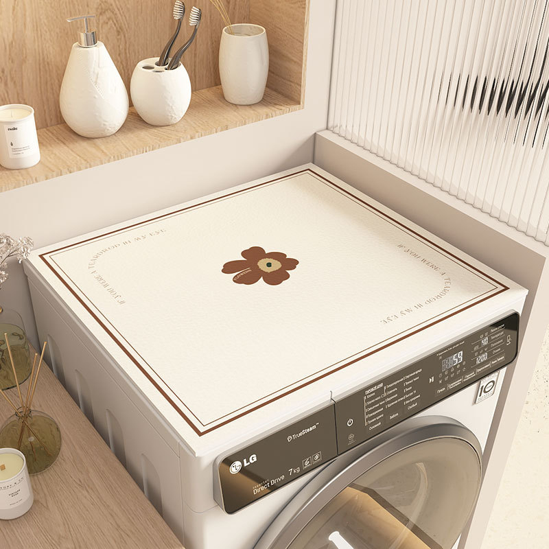 INS stila veļas mazgājamās mašīnas pārklājs, PVC ūdensizturīgs, pretslīdēšanas paklājiņš