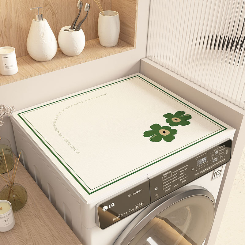 INS stila veļas mazgājamās mašīnas pārklājs, PVC ūdensizturīgs, pretslīdēšanas paklājiņš