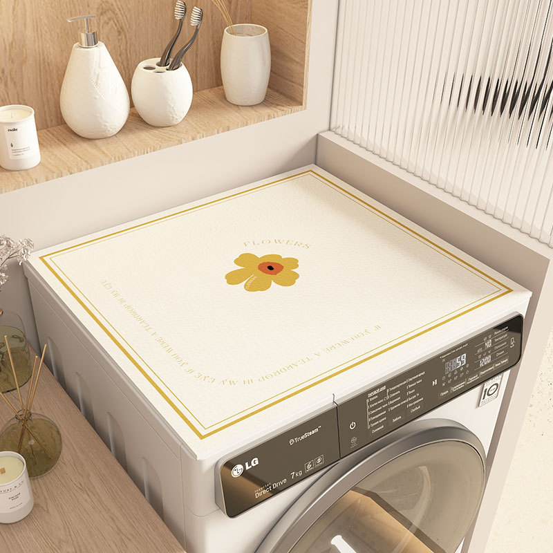 INS stila veļas mazgājamās mašīnas pārklājs, PVC ūdensizturīgs, pretslīdēšanas paklājiņš