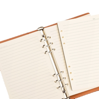 B5 atjaunojamais kodols ar biezām līnijām, 100 lapām, saderīgs ar 6 un 9 caurumiem, iekšējās lapas no Forest papīra