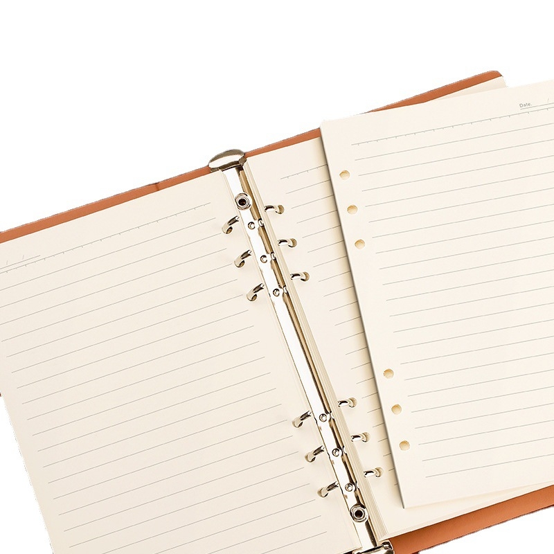 B5 atjaunojamais kodols ar biezām līnijām, 100 lapām, saderīgs ar 6 un 9 caurumiem, iekšējās lapas no Forest papīra