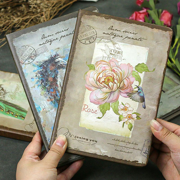 Shimilu Dnevnik — Nostalgija retro stil, Papirni omot, Šivano uvezivanje