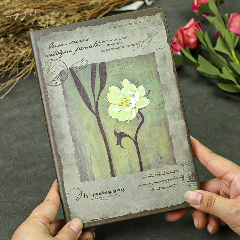 Shimilu Dnevnik — Nostalgija retro stil, Papirni omot, Šivano uvezivanje