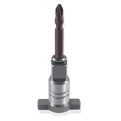 Адаптерна глава за електрически гаечен ключ със квадратен вал, двойни магнитни пневматични съединители, конструкция от алуминий и чугун